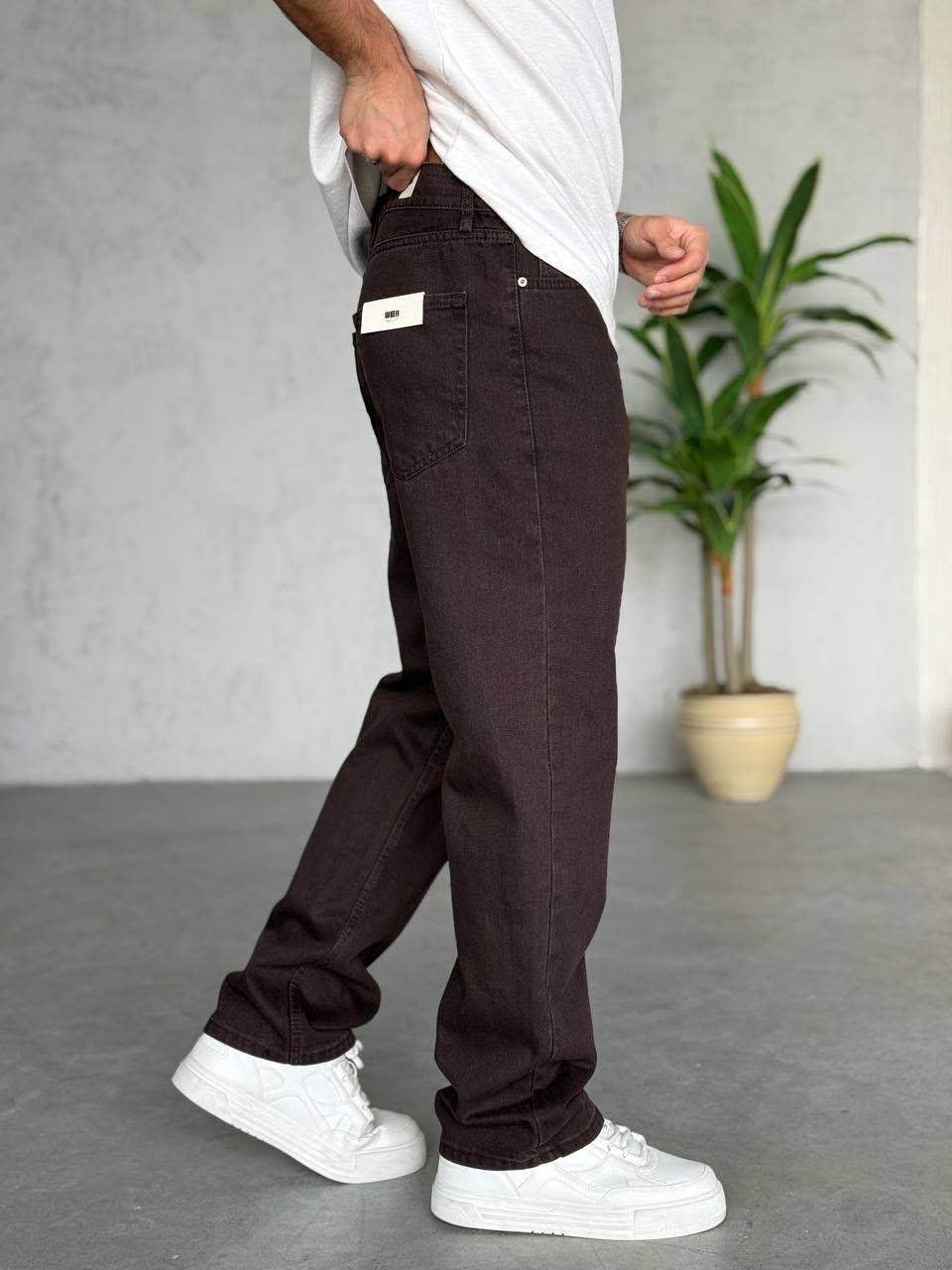 Baggy AcıKahve Jean 3336