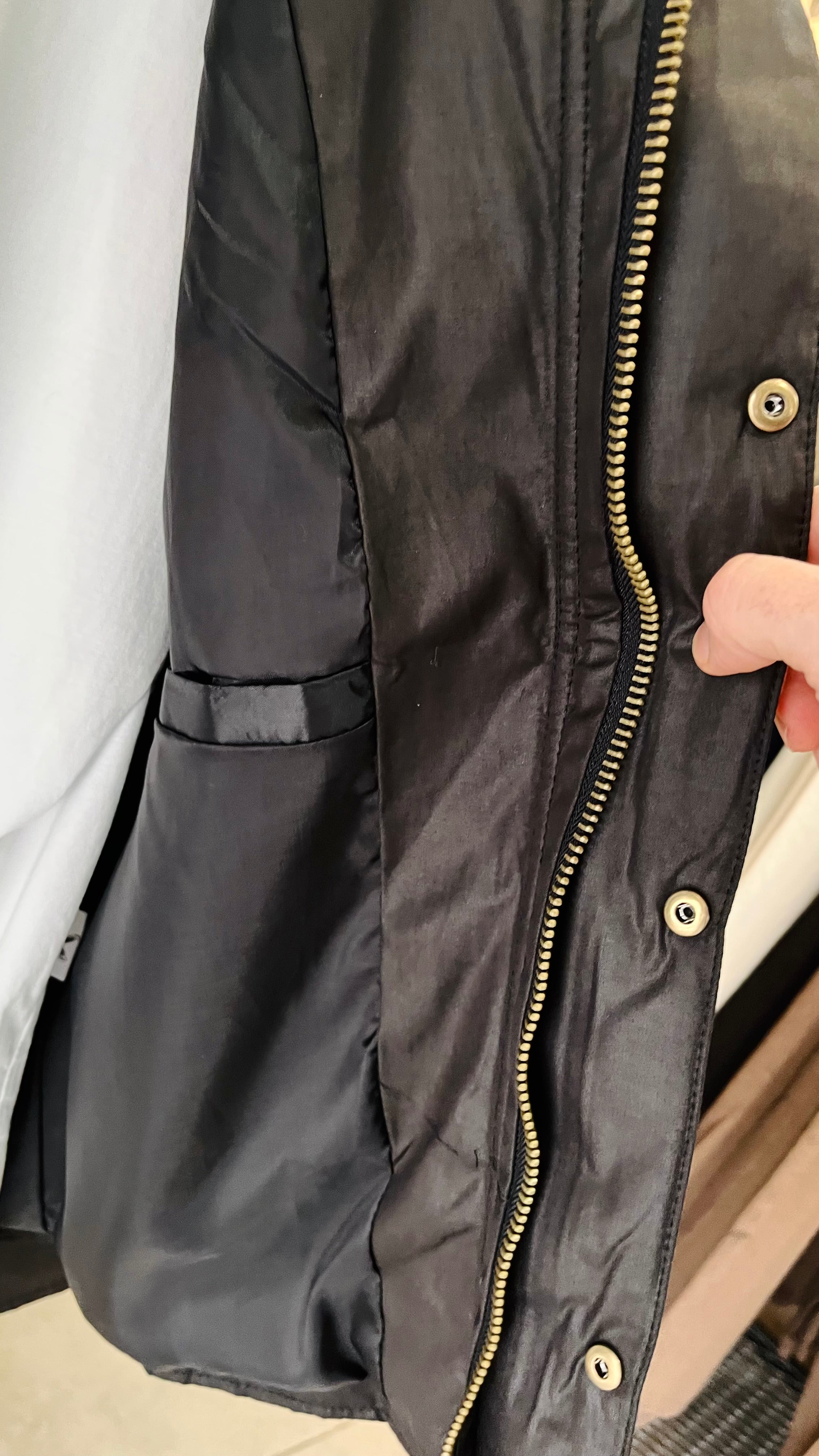 Siyah Yaka Kahve Mevsimlik Ceket 2059