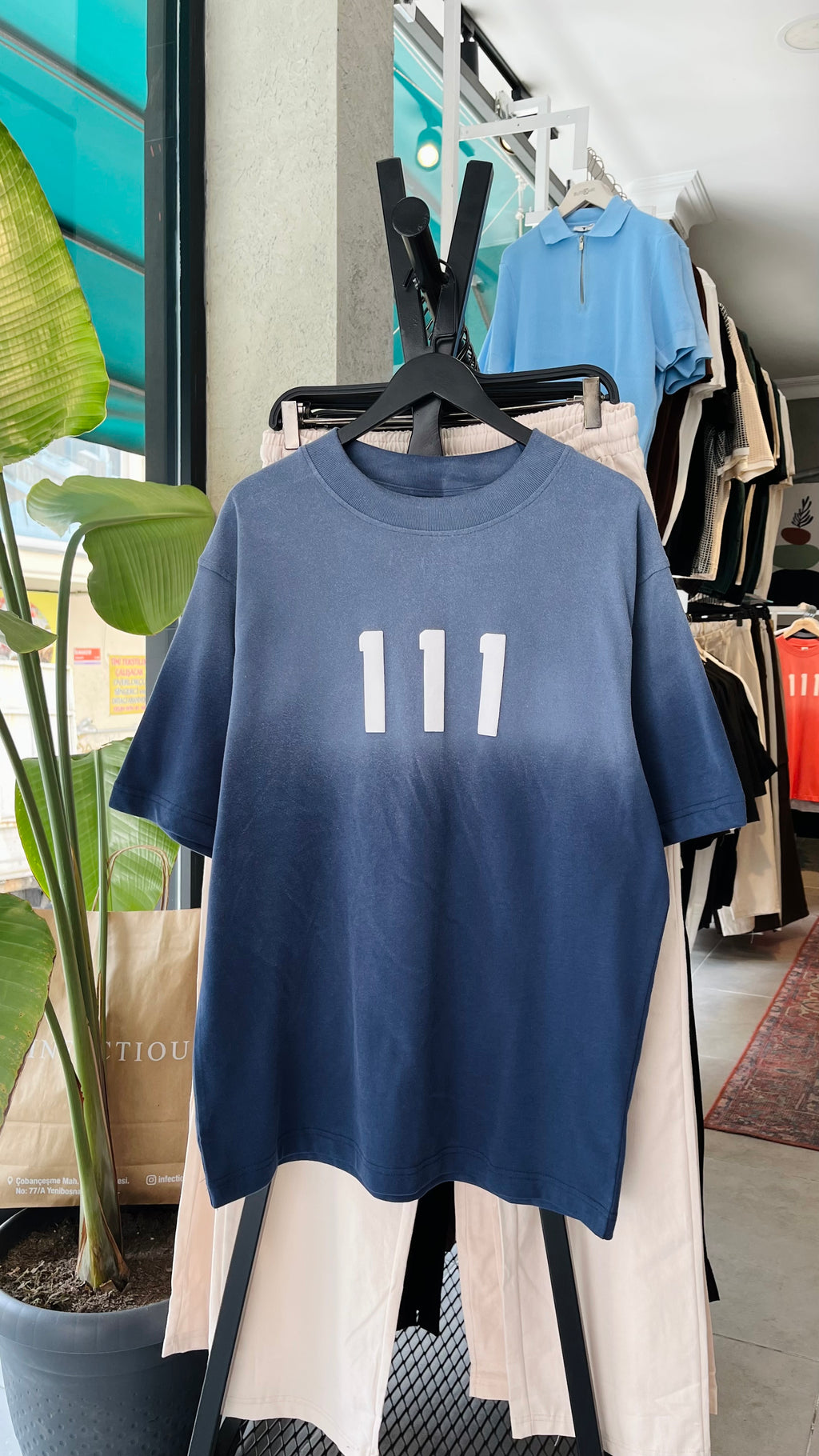 Oversize 111 Lacivert Yıkamalı Tshirt – Lacivert 9262