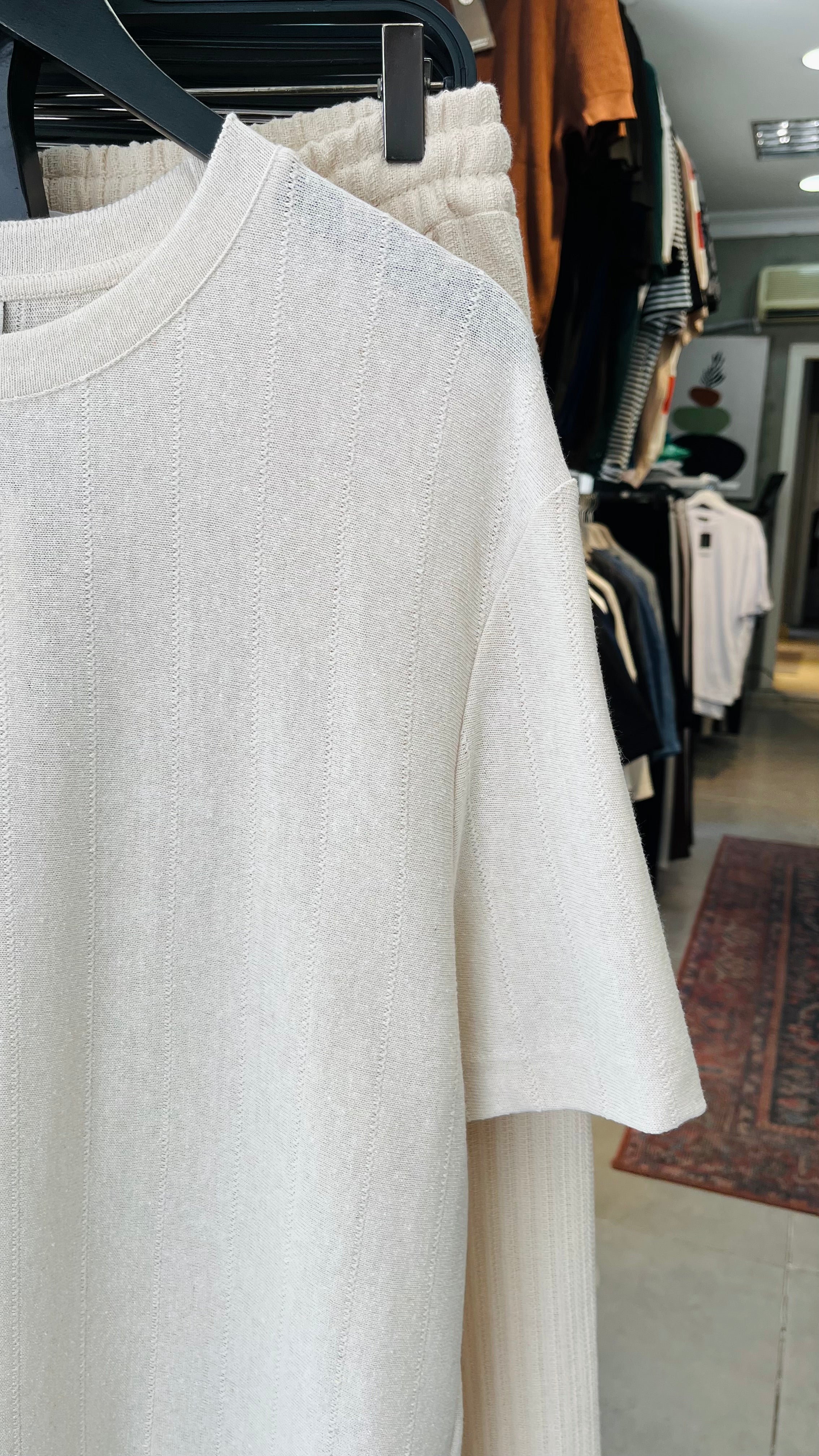 Oversize Bej Tshirt – Bej 9292