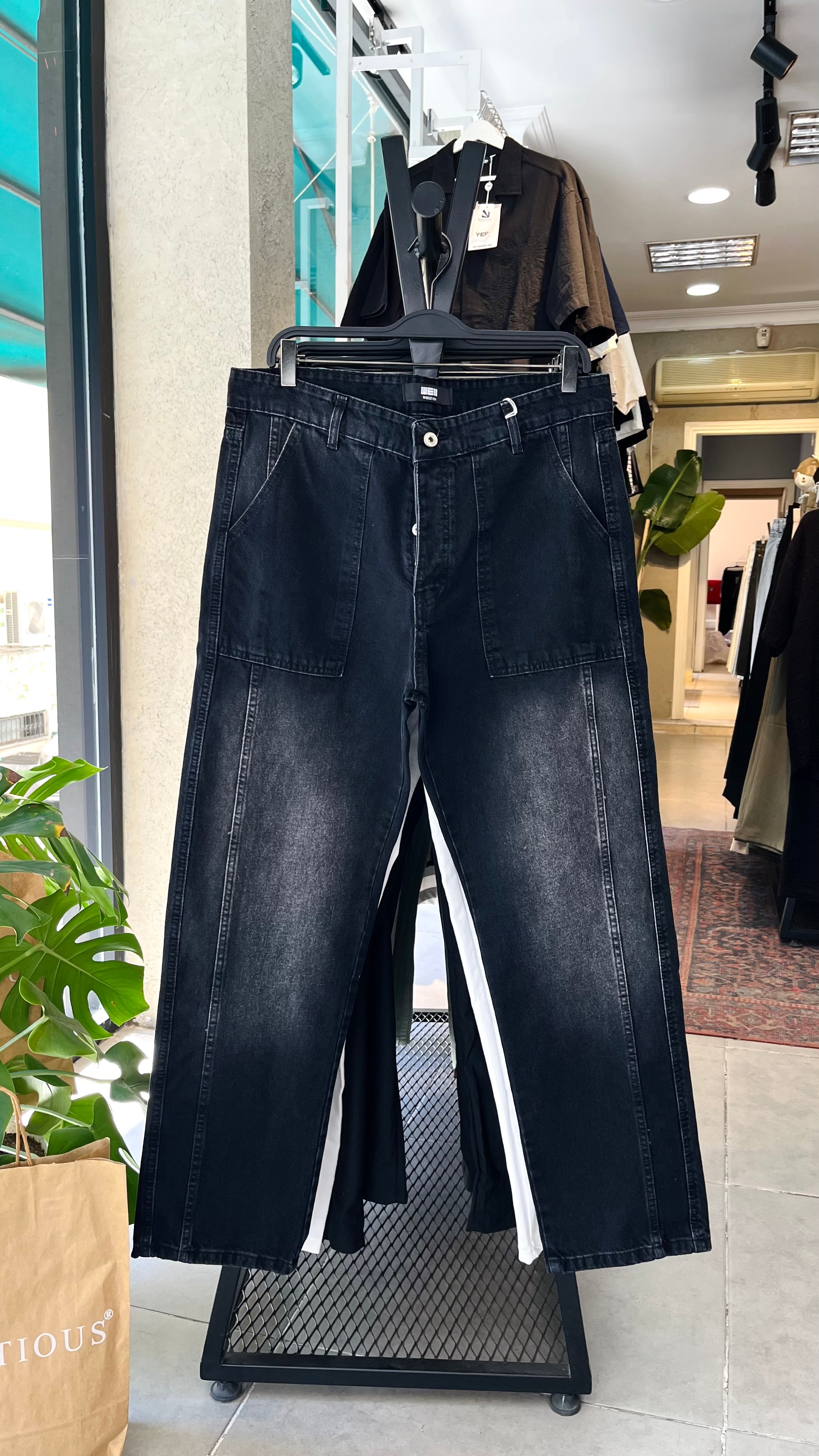 Skater Siyah Yıkamalı Jean 3312