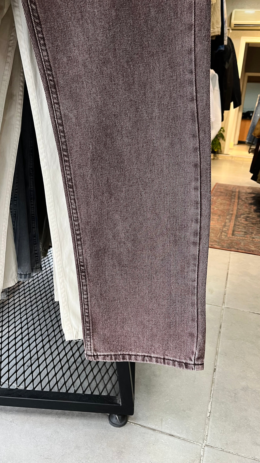 Baggy Yıkamalı Kahve Jean 3335