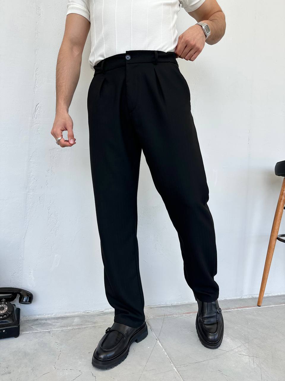 Erkek Baggy Pantolon – Siyah 6138