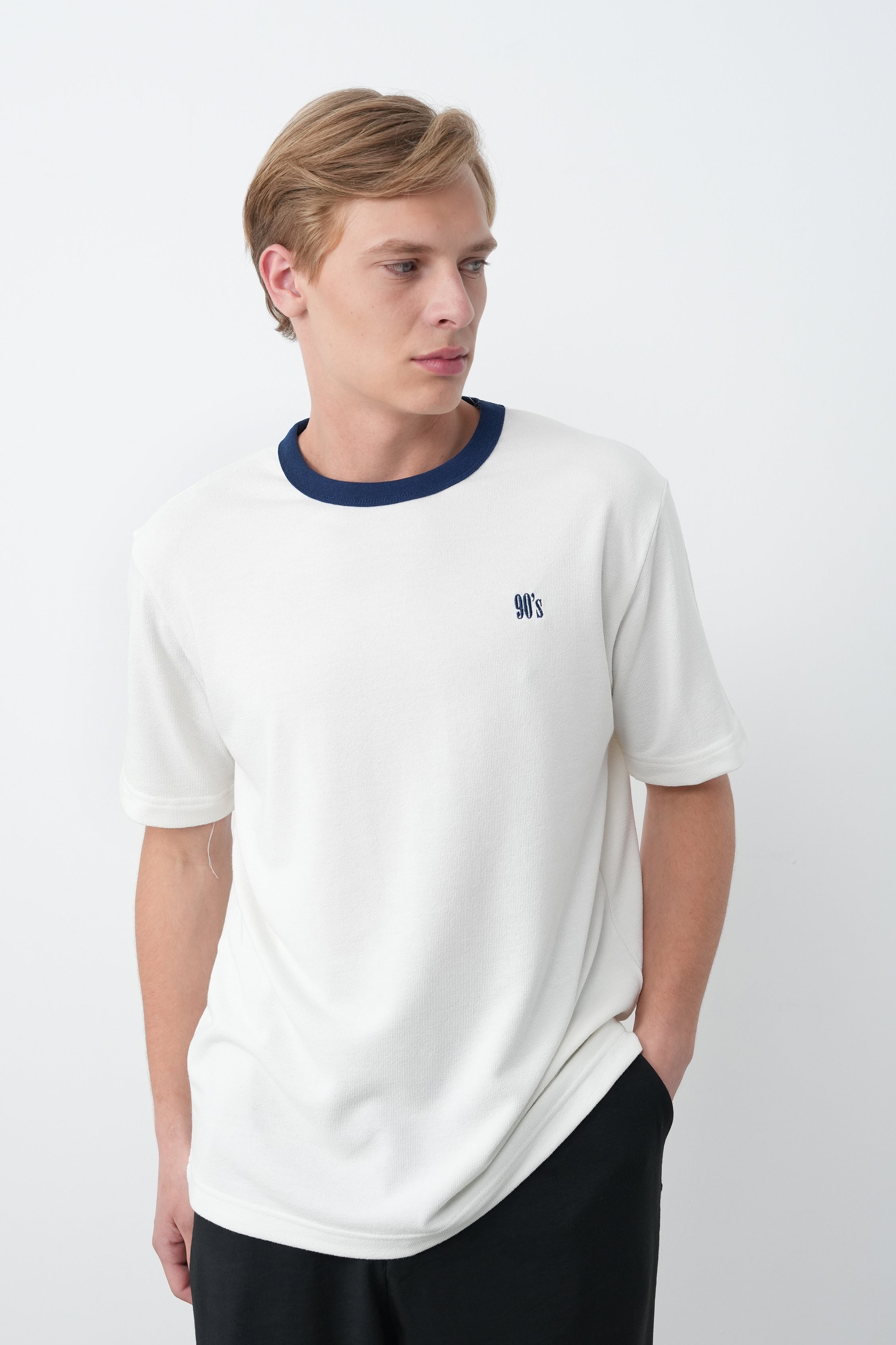 Oversize 90's Beyaz Tshirt – Beyaz 9341