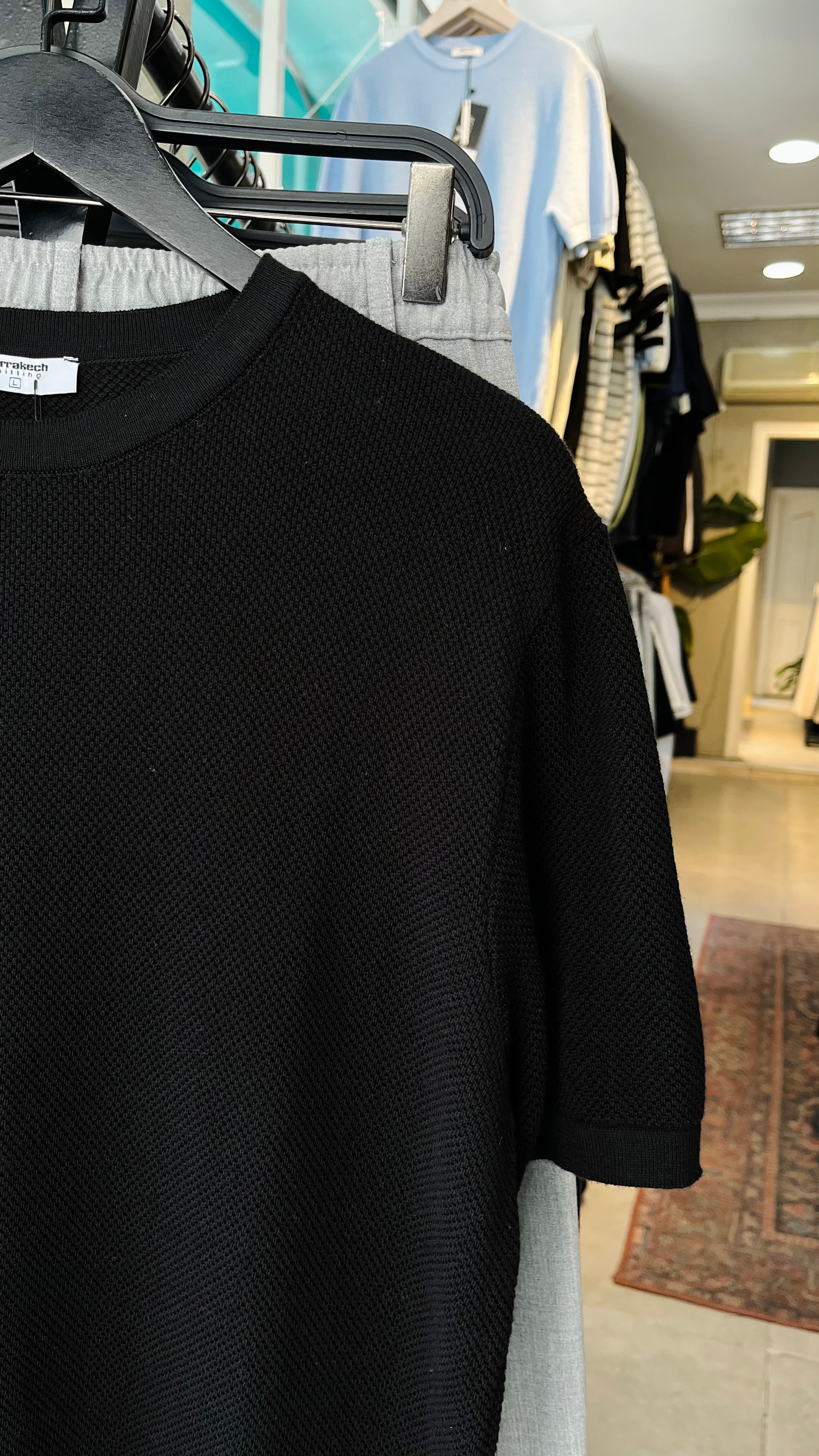 Siyah Triko Tshirt 9384