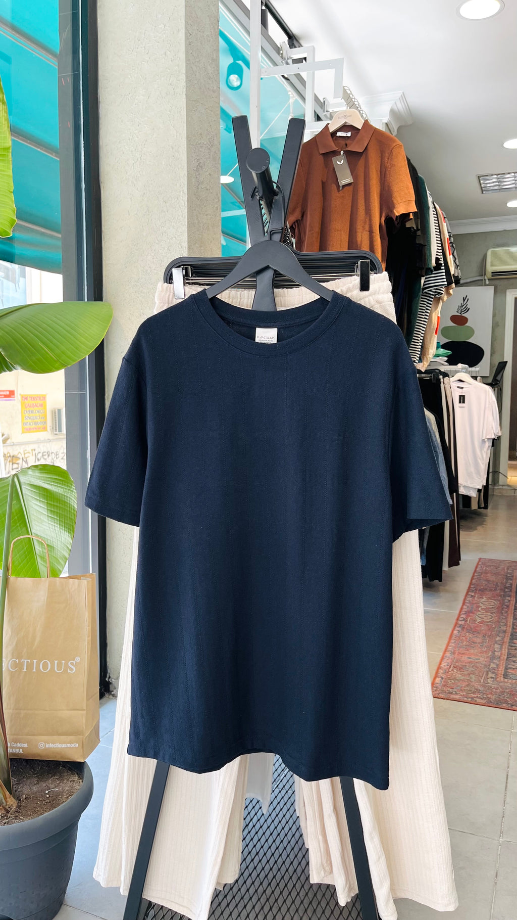 Oversize Lacivert Tshirt – Lacivert 9291