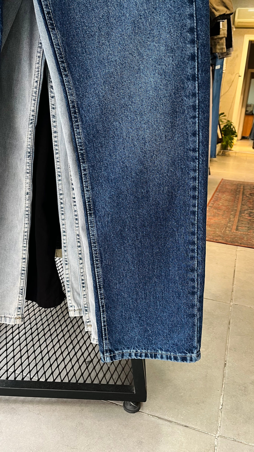 Baggy Koyu Mavi Yıkamalı Jean 3332