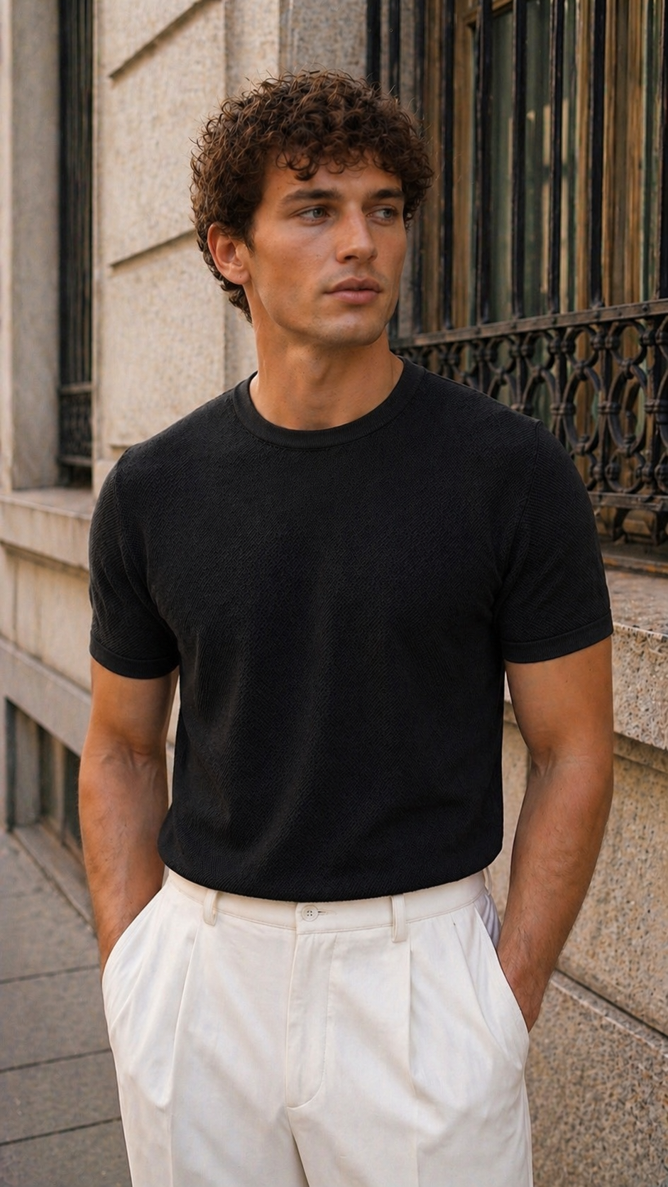 Siyah Triko Tshirt 9384