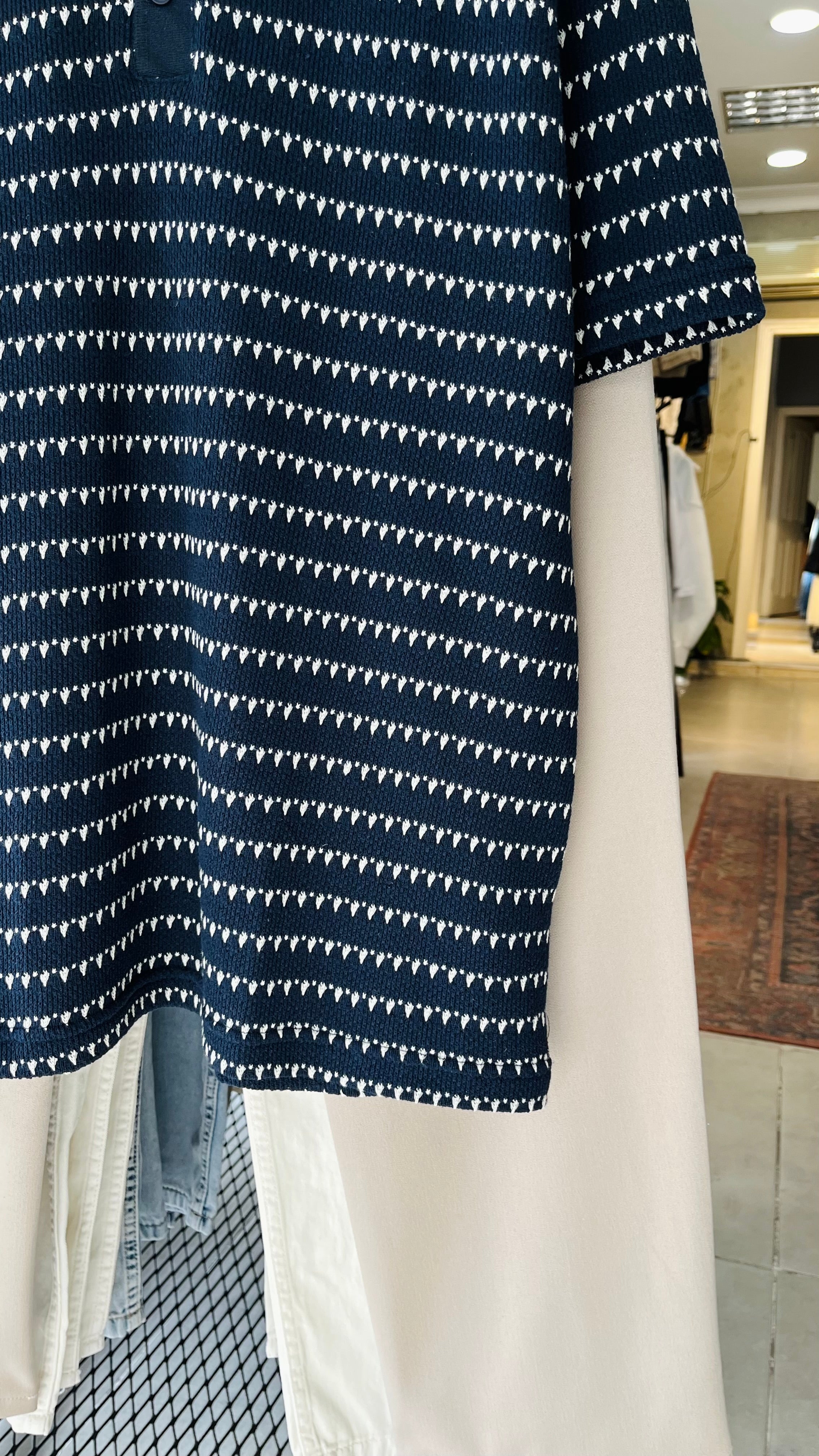 Lacivert Yakalı Tshirt 9354