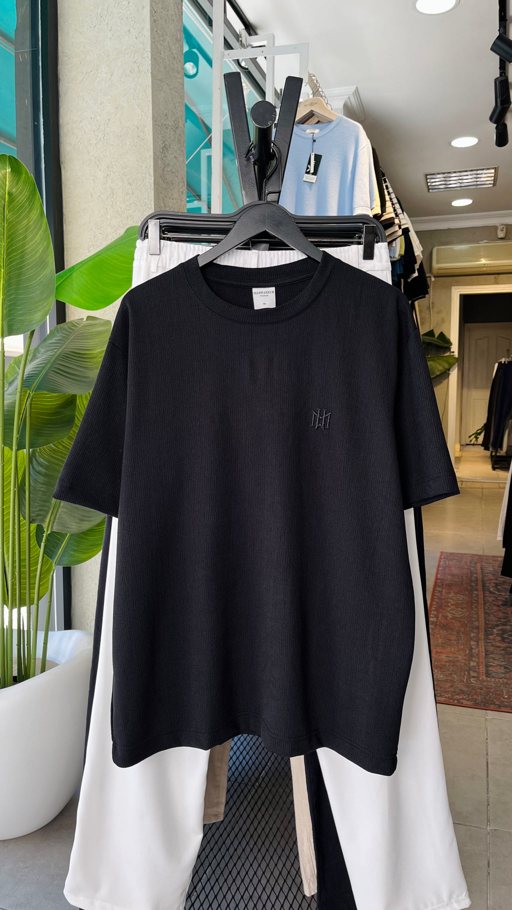Oversize Siyah Tshirt 9401