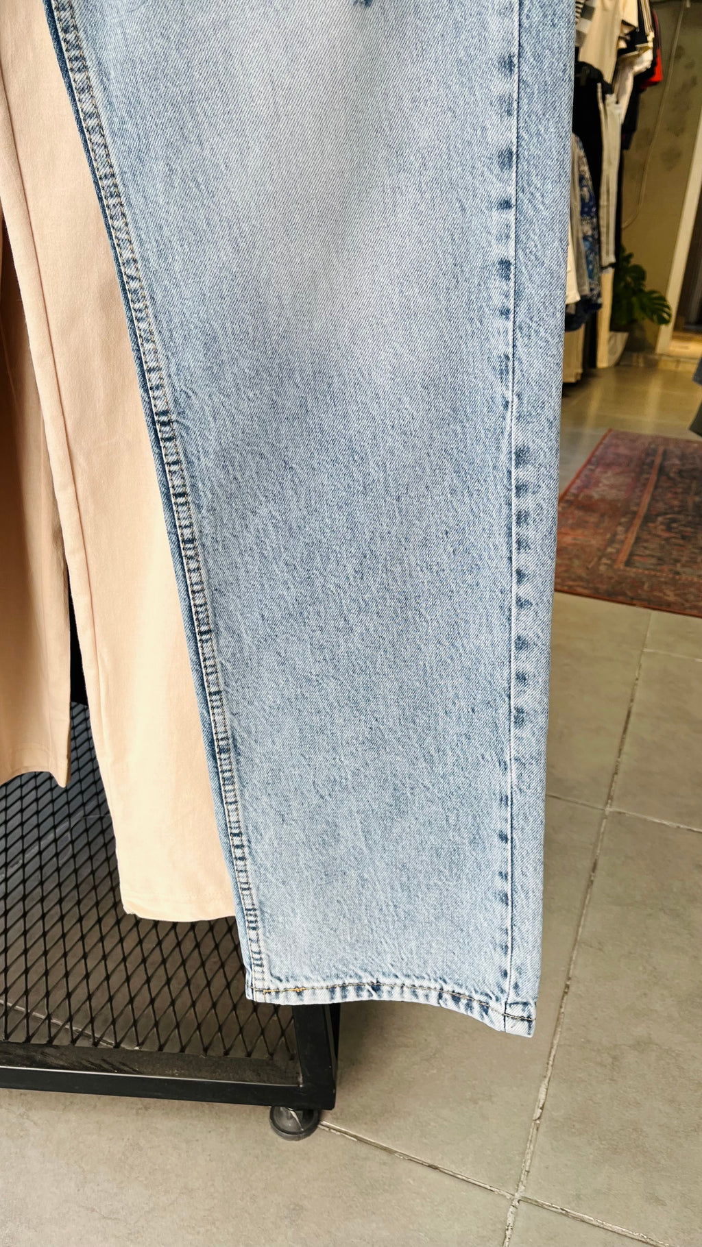 Baggy Yırtıklı Açık Mavi Jean 3304