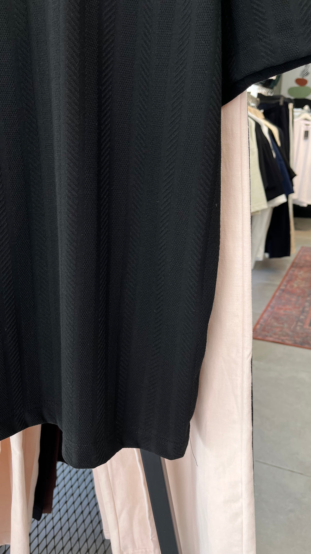 Oversize Siyah Yakalı Tshirt – Siyah 9324