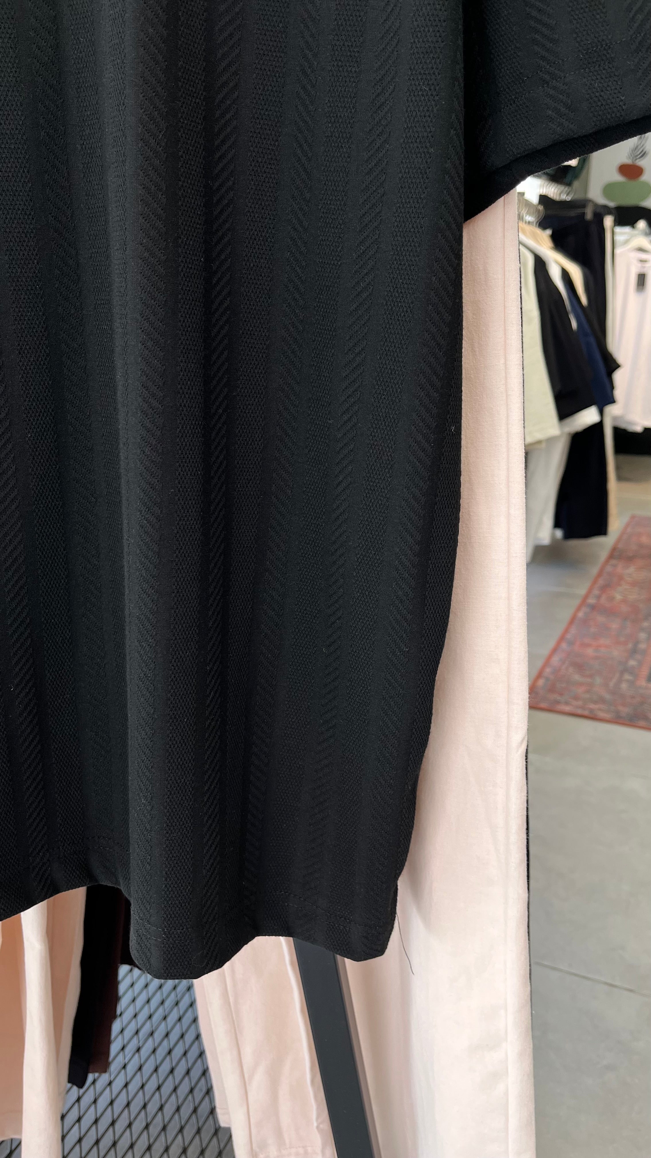 Oversize Siyah Yakalı Tshirt – Siyah 9324