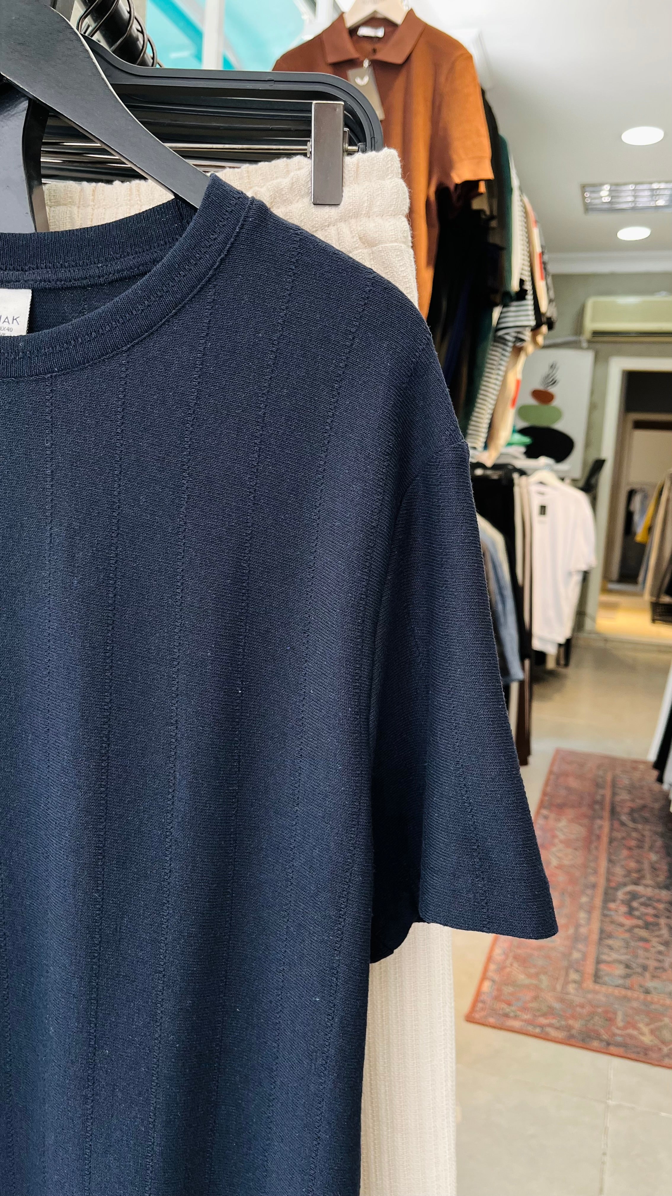 Oversize Lacivert Tshirt – Lacivert 9291