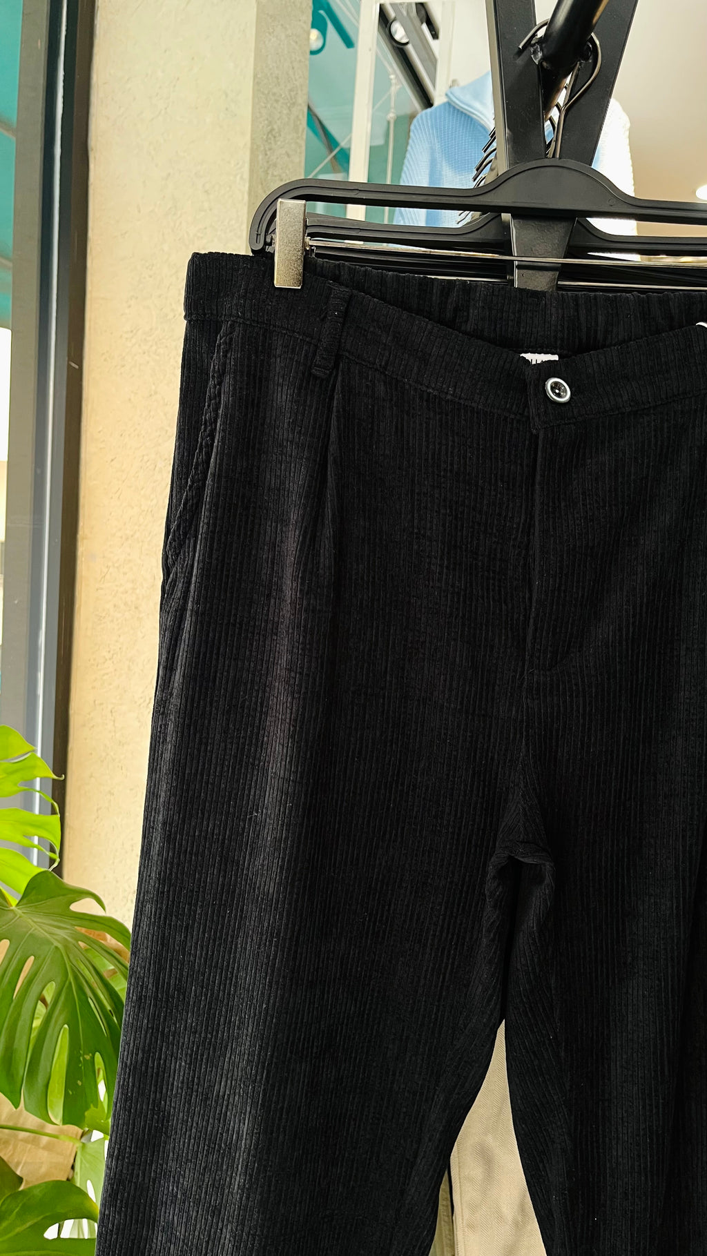 Baggy Siyah Kadife Pantolon 6162