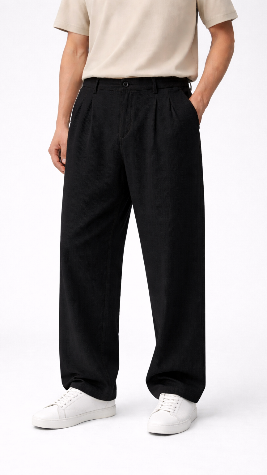 Baggy Siyah Pantolon 6174