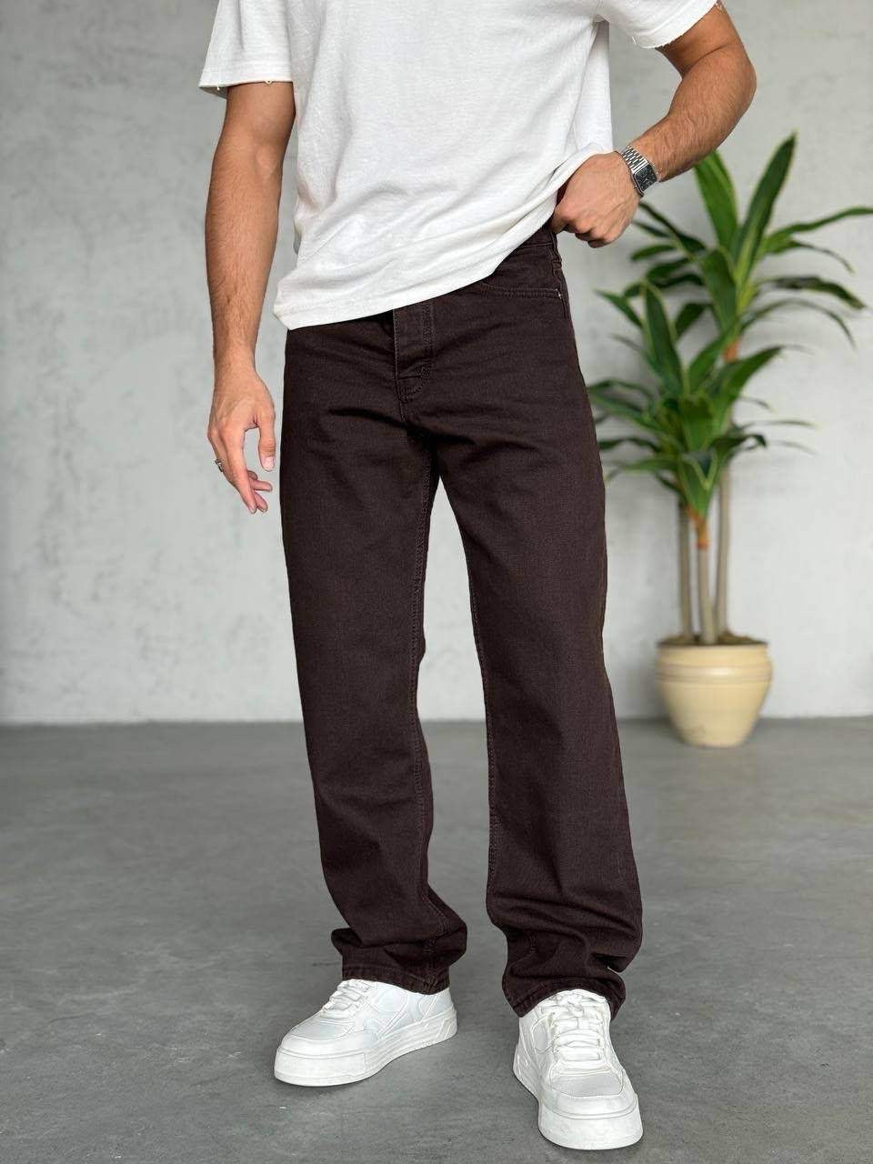 Baggy AcıKahve Jean 3336